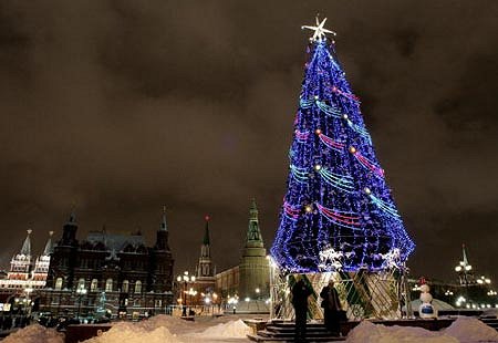 Moscow celebrates Christmas according to the Russian Orthodox calendar on January 7.