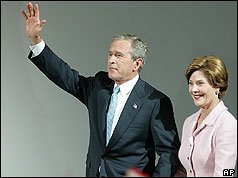 George W. Bush & Laura Bush Google image from newsimg.bbc.co.uk/.../_40832616_bush_ap238.jpg