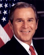 George W Bush Google image from stockholm.usembassy.gov/cabbio/bush.html