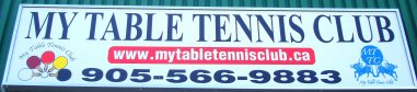 My Table Tennis Club Mississauga Sign at Haines Road, Mississauga, ON