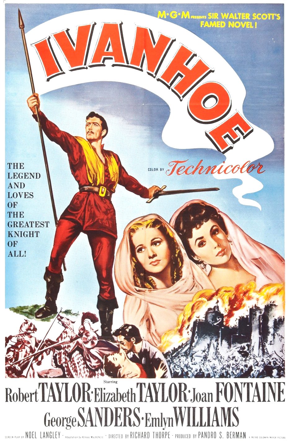 Ivanhoe (1952) Movie Poster from http://www.impawards.com/1952/posters/ivanhoe_xlg.jpg