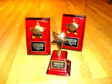Trophies for Chartwell 's 2009 Senior Star Regional Competition Event held at Older Adult Centre 18 June 2009