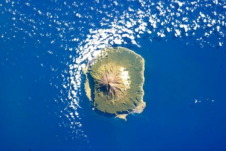 Tristan da Cunha on 6 February 2013, as seen from the International Space Station image from http://en.wikipedia.org/wiki/Tristan_da_Cunha