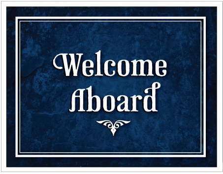 Welcome Aboard Sign Google image from Ministry Greetings http://ministrygreetings.com/welcome-aboard-greeting-card-p-1394.html