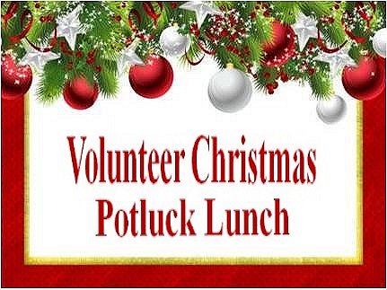 Volunteer Christmas Potluck Lunch image from Karmela Buzdon email invitation 24Nov16