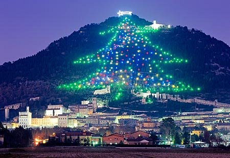 Slopes of Monte Ingino outside of Gubbio, in Italy's Umbria Region.