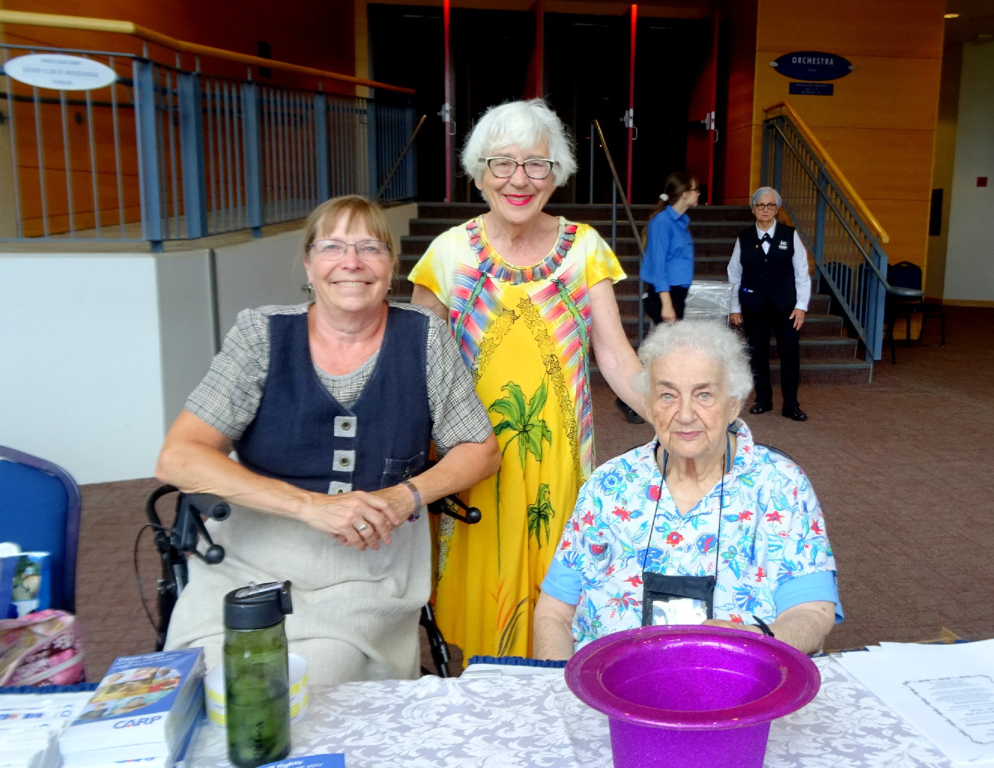 Laura Surman, Thelma Bauman, Cam Wooledge, June 18, 2018, Photo by I Lee