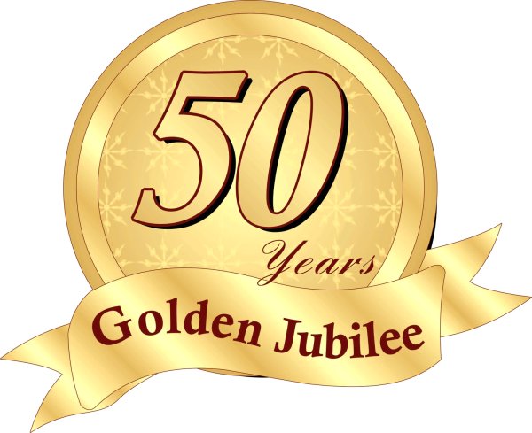 50 Years Golden Jubilee Google image from http://3.bp.blogspot.com/-QEMgauX8-MY/ToA_iQLOn7I/AAAAAAAAAB4/ZlY863tZ0nc/s1600/50+yrs+logo.jpg