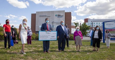 5 Million Dollars Muslim Donation to Trillium Health Partners 19 Aug 2020 Google image from https://trilliumhealthpartners.ca/covid-19/A/media-Historic-Donation-from-Muslim-Community.html