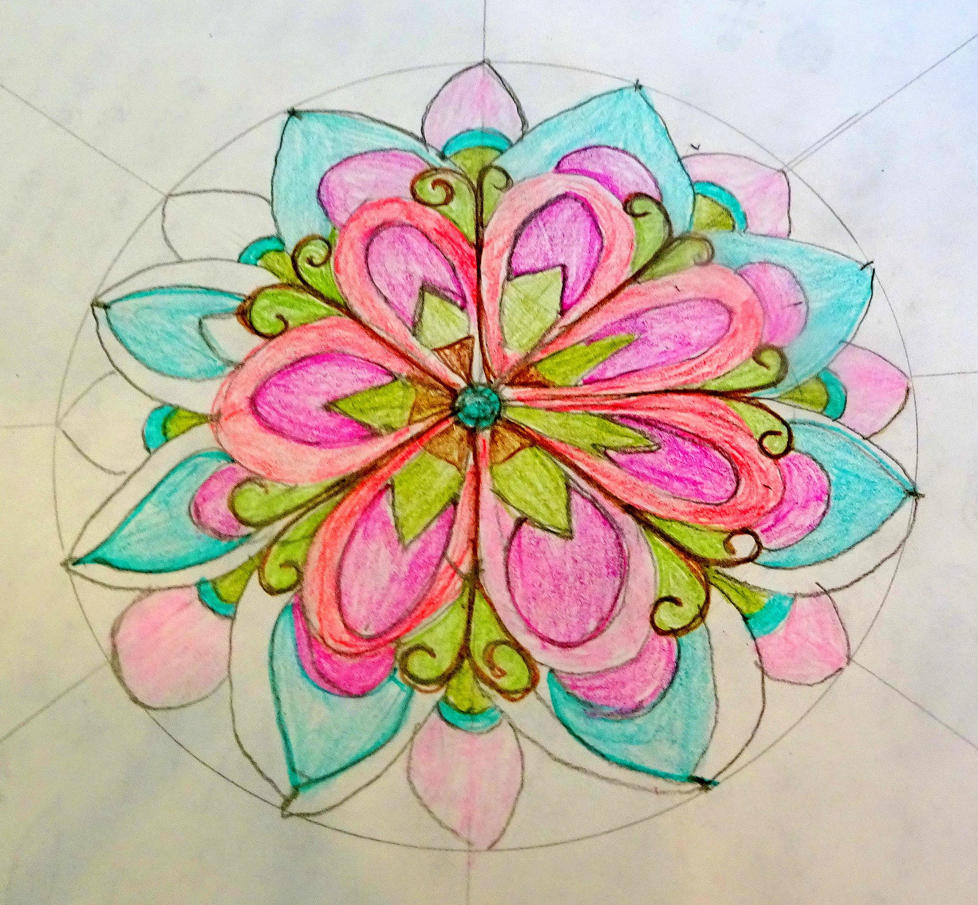 8. Mandala art by participant at Meena Chopra workshop, photo by I Lee 15 July 2017