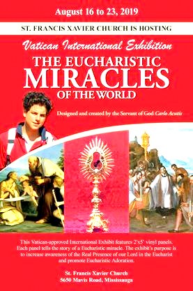 Eucharistic Miracles of the World Exhibit at St. Francis Xavier Catholic Church Photo by I Lee