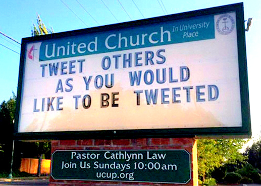 Tweet Others Church Sign image from email 9 Oct 2017