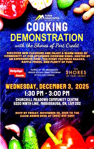 Cooking Demo with Shores of Port Credit image from AACM