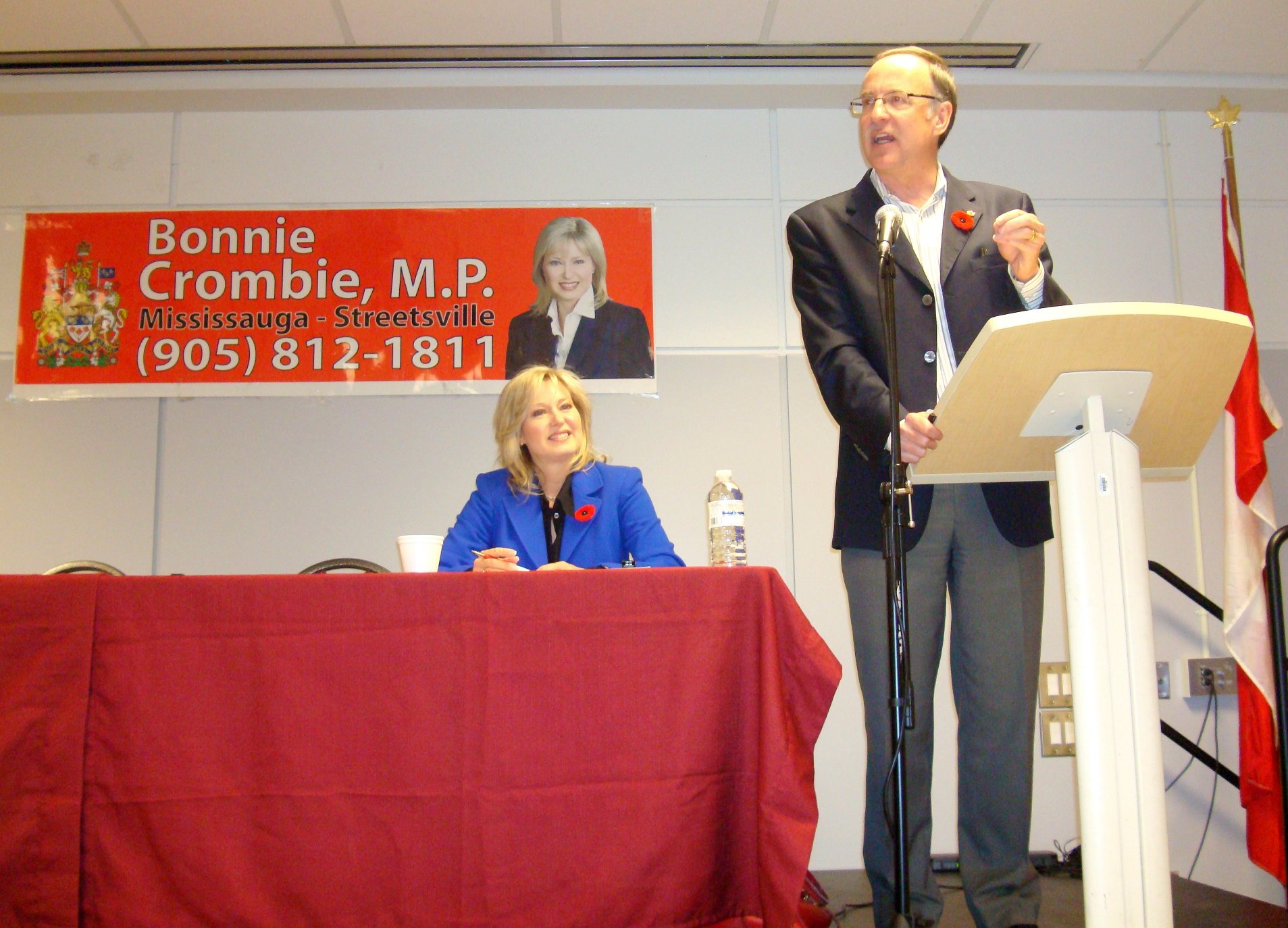 Bonnie Crombie, M.P and Rob Oliphant, M.P.