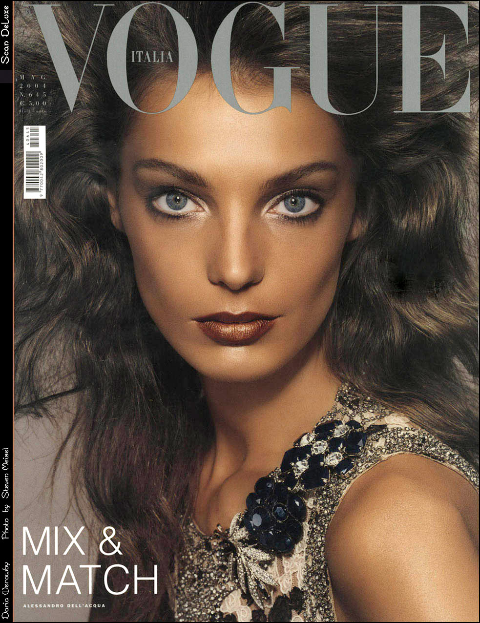 Daria Werbowy Italian Vogue Cover Photo by Steven Meisel May 2004