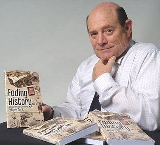 Dave Cook with his publication Fading History, image from Mississauga South Historical Society http://www3.sympatico.ca/chessie217/index.htm