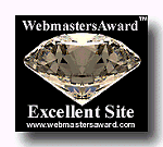 Webmasters Award Excellent Site