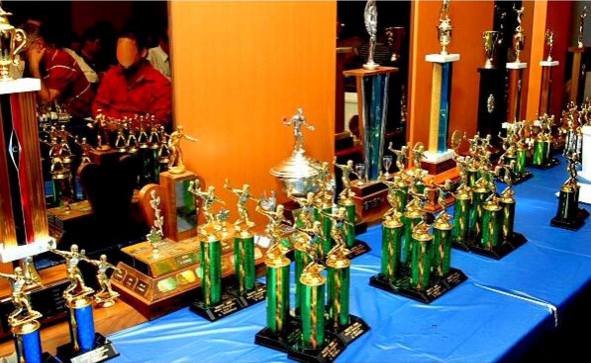 Green Trophies at Rattlers Table Tennis Banquet 23 May 2008
