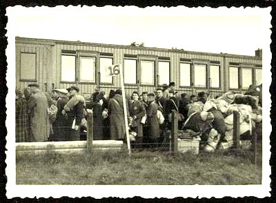 Westerbork, The Netherlands,<br>Jews Boarding a Deportation Train to Auschwitz Google image from http://www1.yadvashem.org/IMAGE_TYPE/1193.jpg