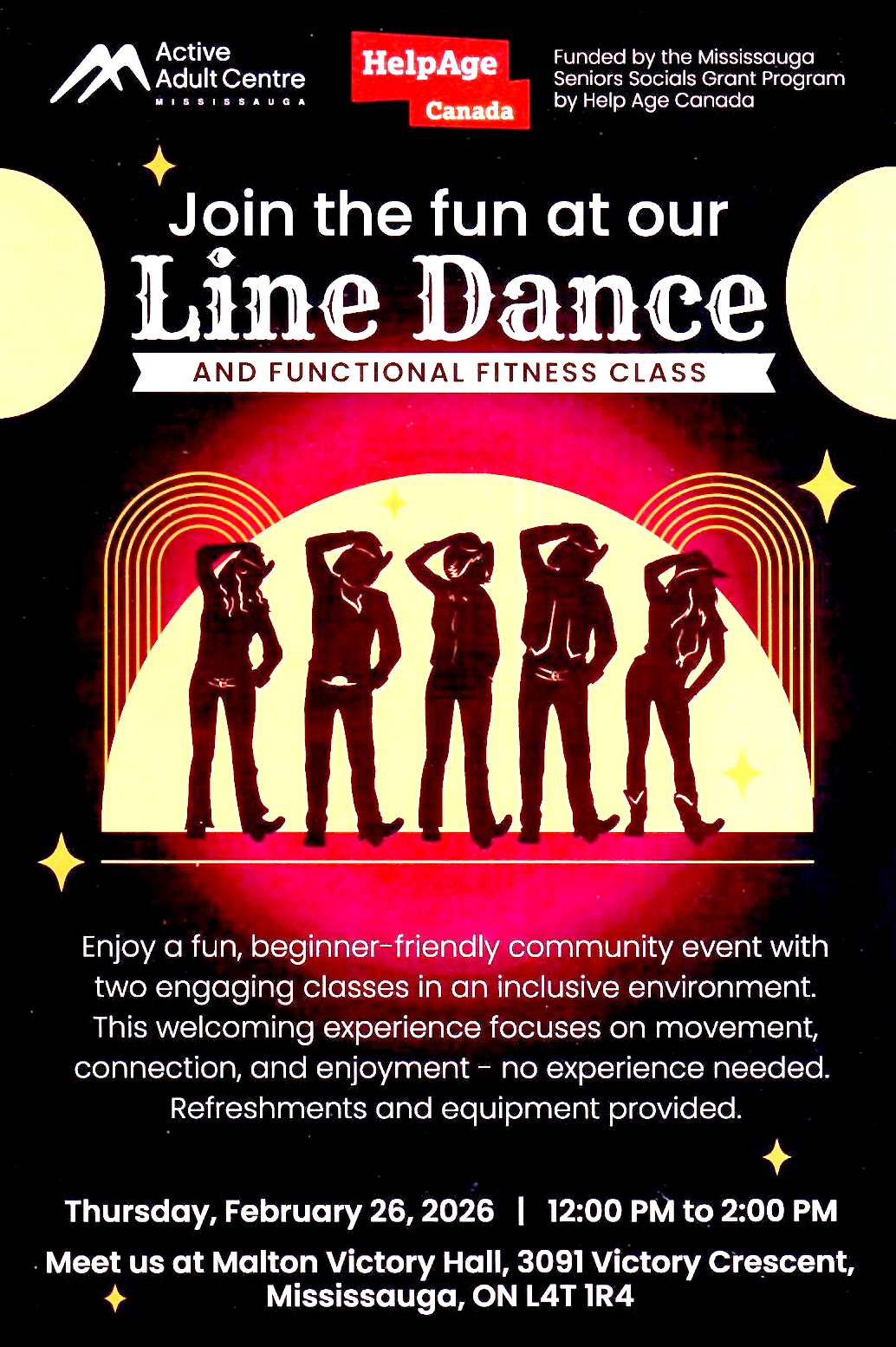 Line Dance and Functional Fitness Class image source: AACM