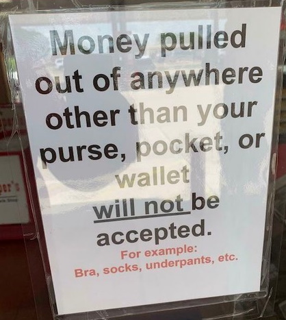 Money Not Accepted