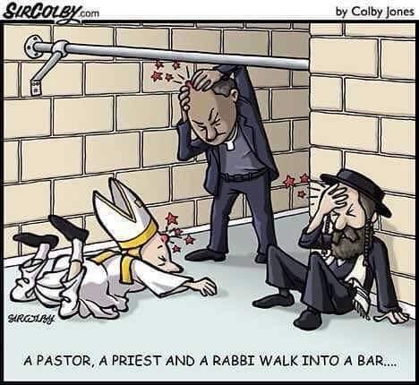 A Pastor, a Priest and a Rabbi Walk into a Bar by Colby Jones