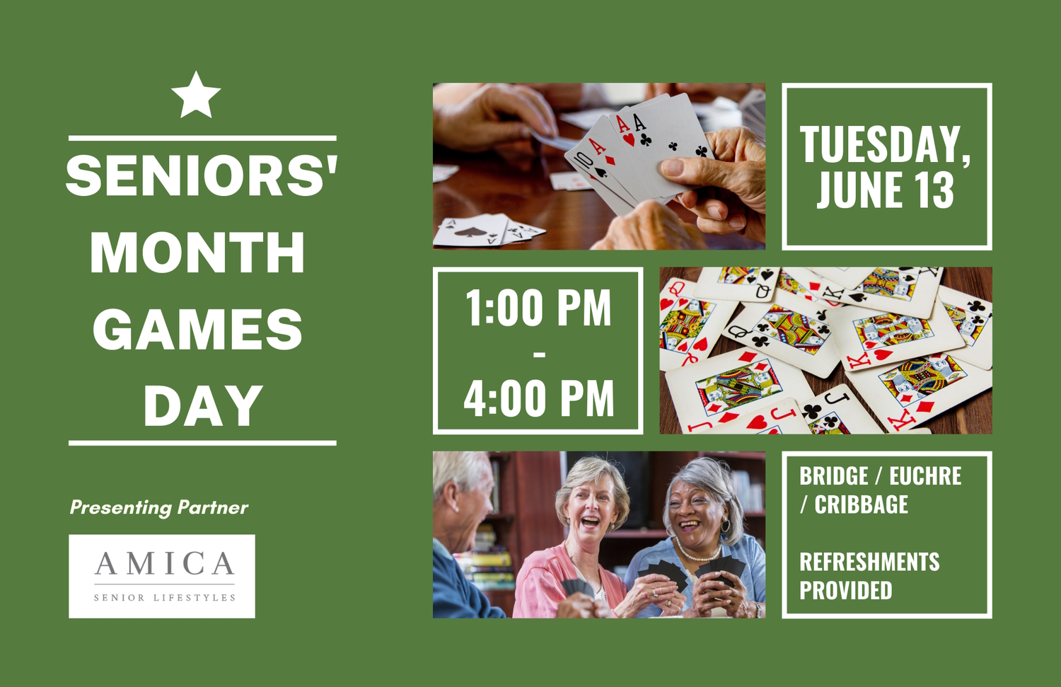 Seniors' Month Games Day at Active Adult Centre of Mississauga
