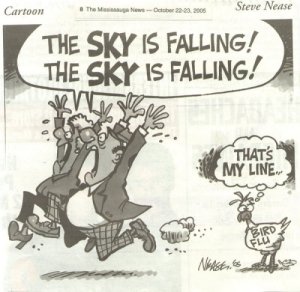 The Sky Is Falling, The Sky Is Falling Cartoon by Steve Nease, Mississauga News
