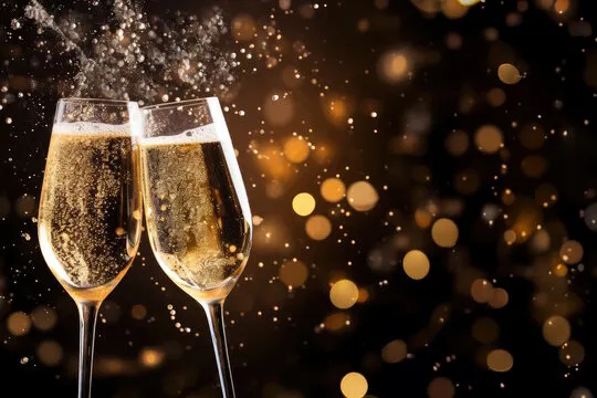 Two Champagne glasses image source: Stock. Adobe.com
