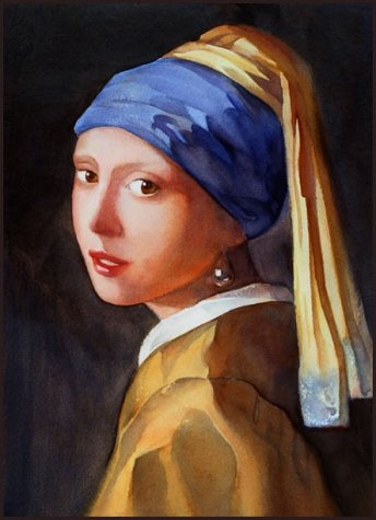 Vermeer's Girl with a Pearl Earring Google image from http://artistjourneys.com/images/wk01.jpg