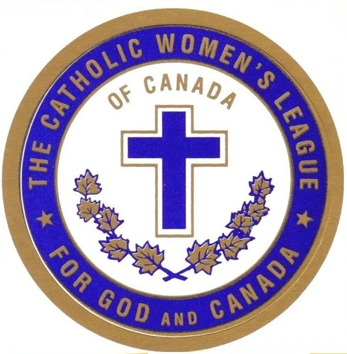 Catholic Women's League (CWL) Logo Google image from http://stpatrickscaledonia.ca/wp-content/uploads/2013/04/League-Crest.jpg