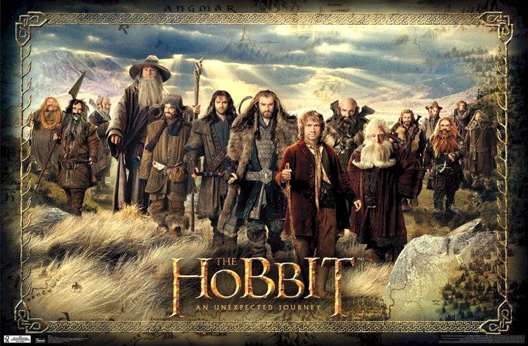The Hobbit: An Unexpected Journey (2012) Movie Poster Google image from http://www.posterplanet.net/lordrings/images/hobbit-unexpected-journey-quest-cast-movie-poster-TRrp5320.jpg