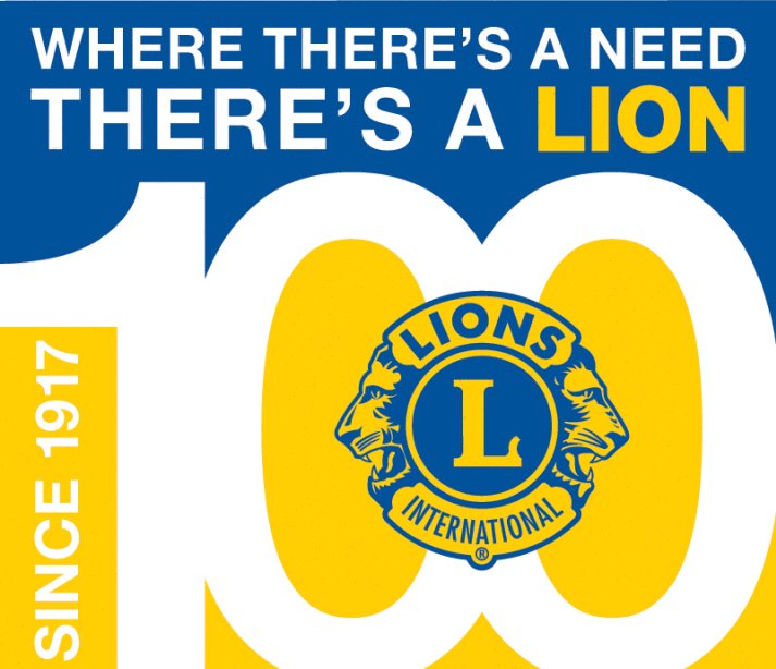 Lions Clubs International Centennial Flag Raising Event Logo Google image from http://www.lionscentral.com/