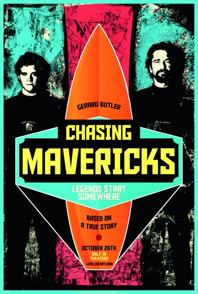 Chasing Mavericks (2012) Movie Poster Google image from http://rollingout.com/wp-content/uploads/2012/10/Chasing-Mavericks-poster.jpg