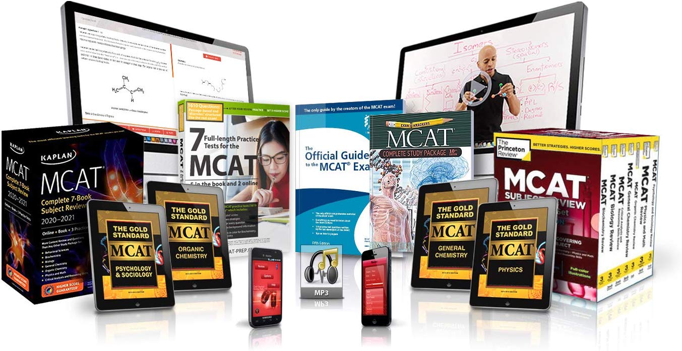Gold Standard MCAT Prep Platinum Package with 20 full-length practice tests