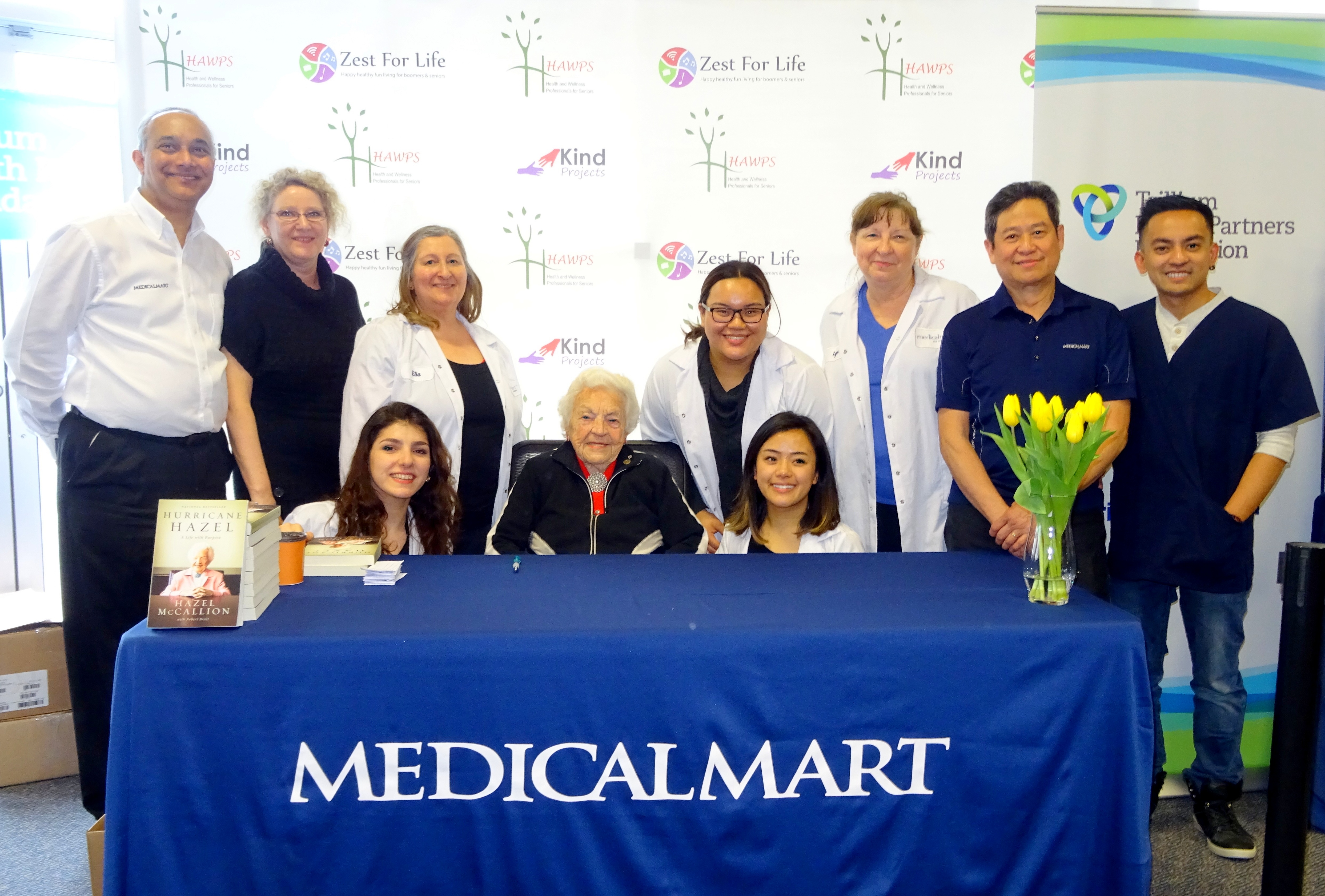 Medical Mart Staff with Hazel McCallion Photo by I Lee 25 March 2017