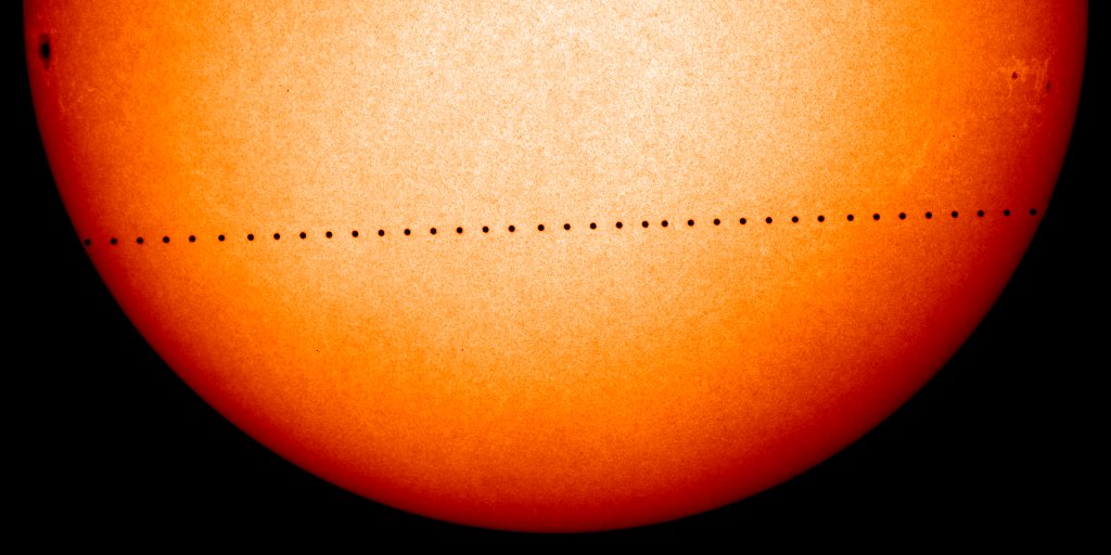 Transit of Mercury Google image from: http://soho.nascom.nasa.gov/hotshots/2006_11_06/mercury_transit_2006_pearls.gif