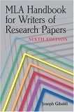 MLA Handbook for Writers of Research Papers 6th Edition