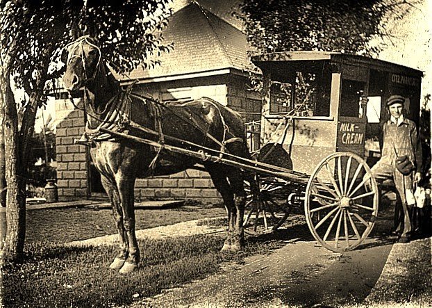 Old Milk Wagon Google image from thedailydowner.com
