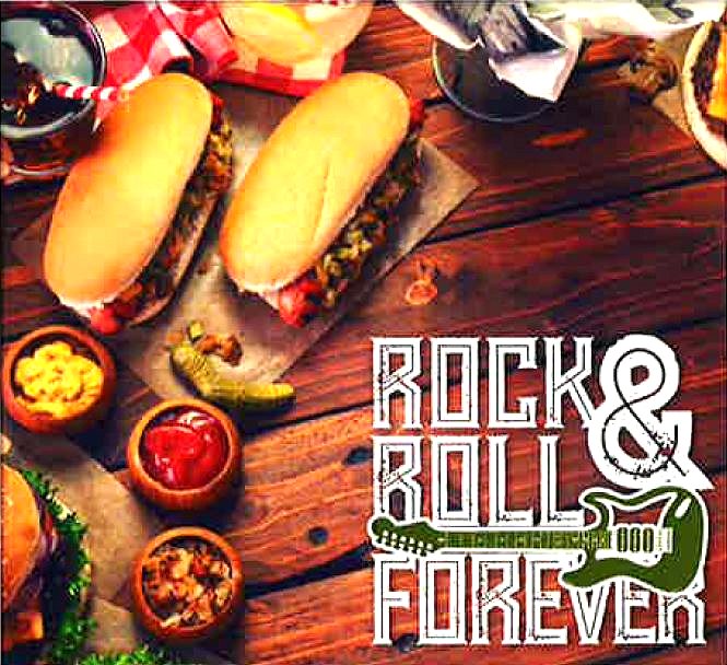 Rock n Roll image from Evergreen flyer July 2017