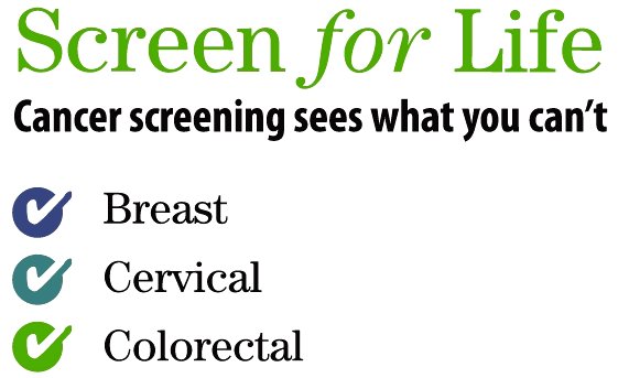 Screen for Life Logo Google image from https://www.healthunit.com/uploads/img/screen-for-life-logo.gif