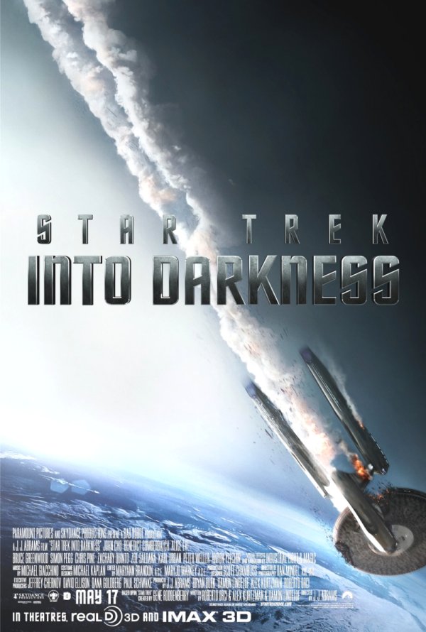 Star Trek Into Darkness (2013) Movie Poster Google image from http://2.bp.blogspot.com/-9vN4tzmkhBg/UYzrxxe_ChI/AAAAAAAAdDI/W13B6s8UK3M/s1600/Into+Darkness+%25282013%2529+5.jpg