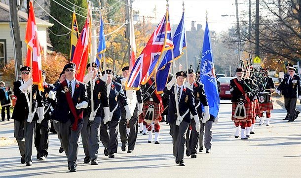 Streetsville Legion Parade, Google image from https://www.bramptonguardian.com/photogallery/3232377/ Photo credits: Rob Beintema