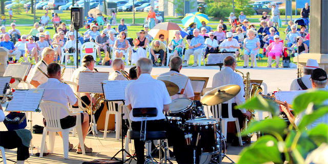 Sunset Concert Series in Port Credit Memorial Park image from https://www.insauga.com/event/sunset-concert-series-krista-blondin-song-of-broadway-the-big-screen