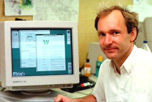 Tim Berners-Lee, from Google image, orig. 800 x 539 pixels - 58k, www.ethlife.ethz.ch/images/cern_1990-l.jpg