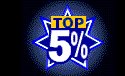 The Best 5% Top Five Star Web Sites in the World in the Year 2000 Award