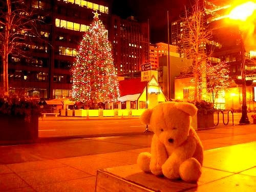 Sad Christmas Bear Google image from https://weheartit.com/entry/84884683