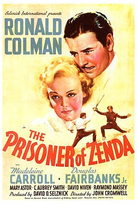 Prisoner of Zenda (1937) Movie Poster from https://upload.wikimedia.org/wikipedia/en/2/24/The_Prisoner_of_Zenda_1937_film_poster.jpg